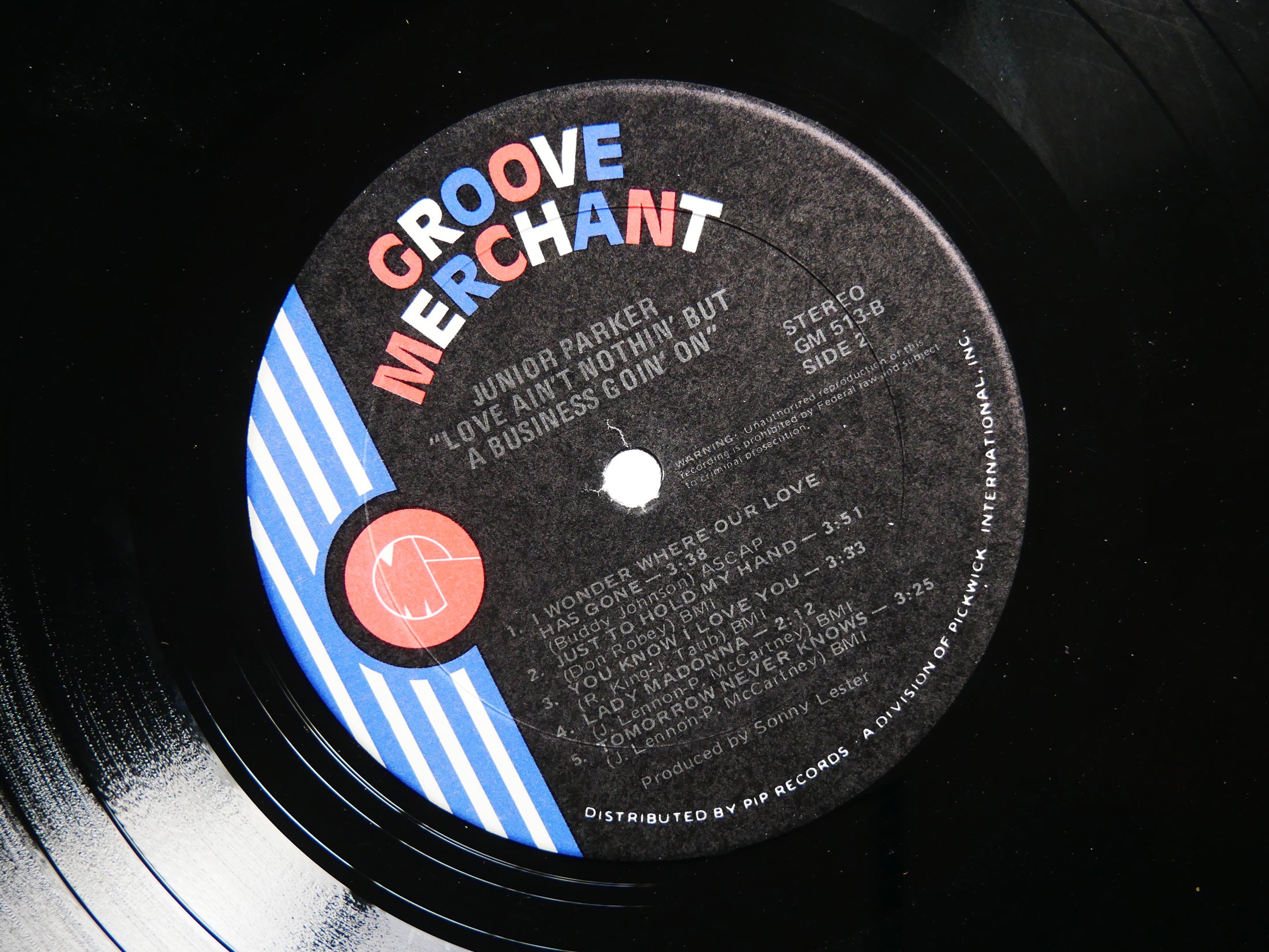 JUNIOR PARKER Love Ain't Nothin' But A Business.. GROOVE MERCHANT GM 513 US 1977