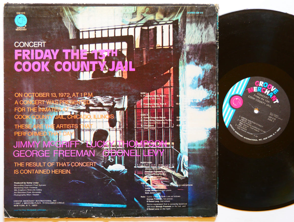 JIMMY MCGRIFF Cook County Jail LP GROOVE MERCHANT GM 515 US 1973 O'Donel Levy