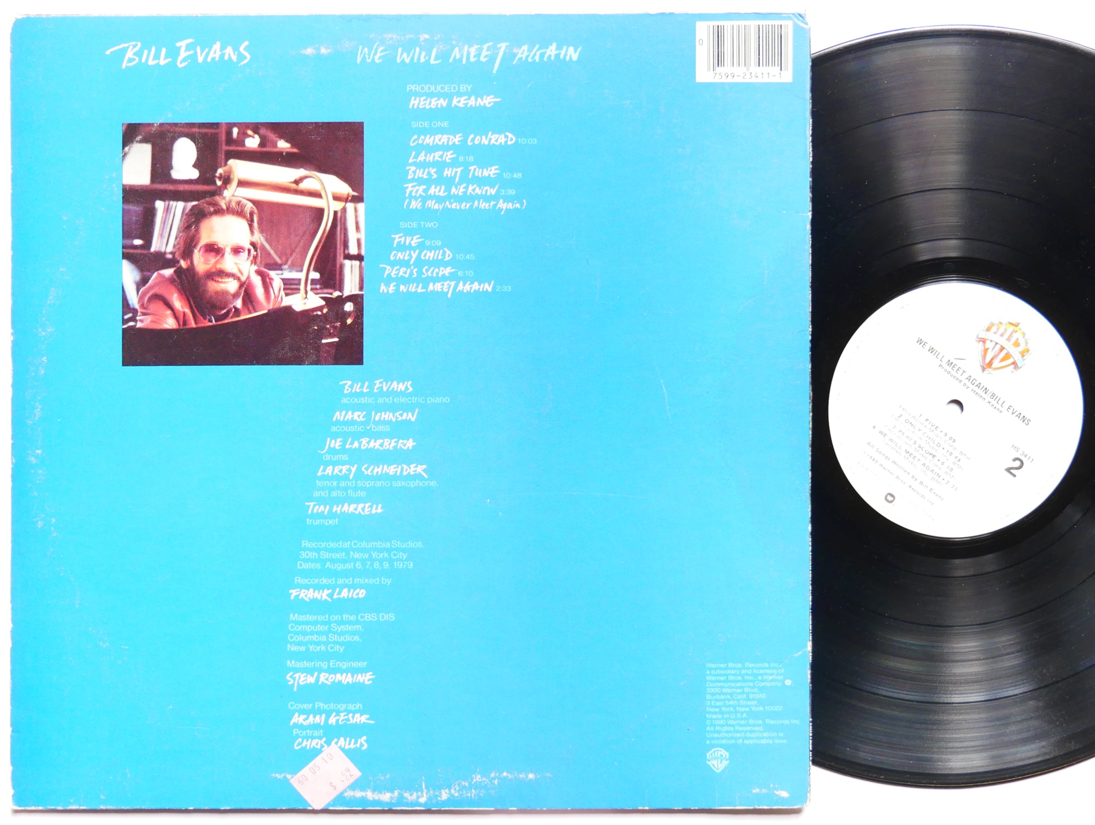 BILL EVANS We Will Meet Again LP WARNER BROS RECORDS HS 3411 US 1980 Tom Harrell