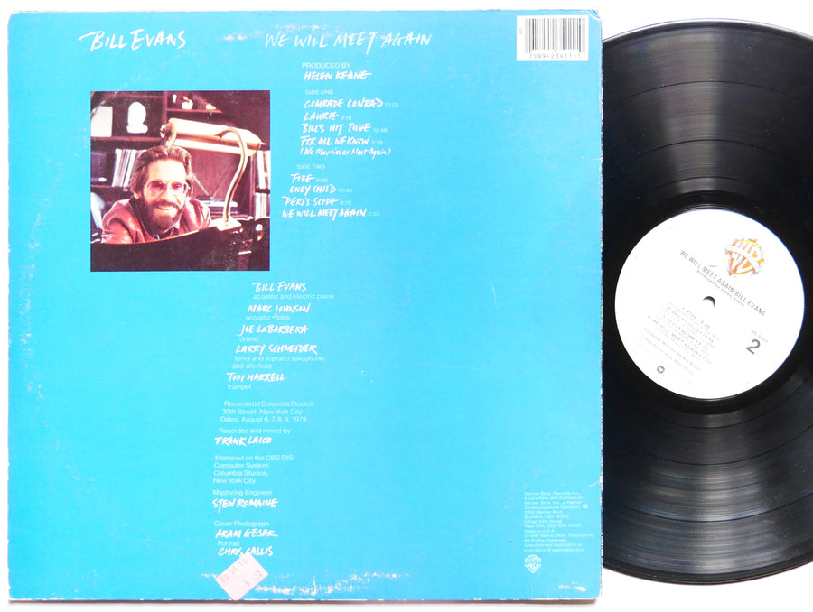 BILL EVANS We Will Meet Again LP WARNER BROS RECORDS HS 3411 US 1980 Tom Harrell