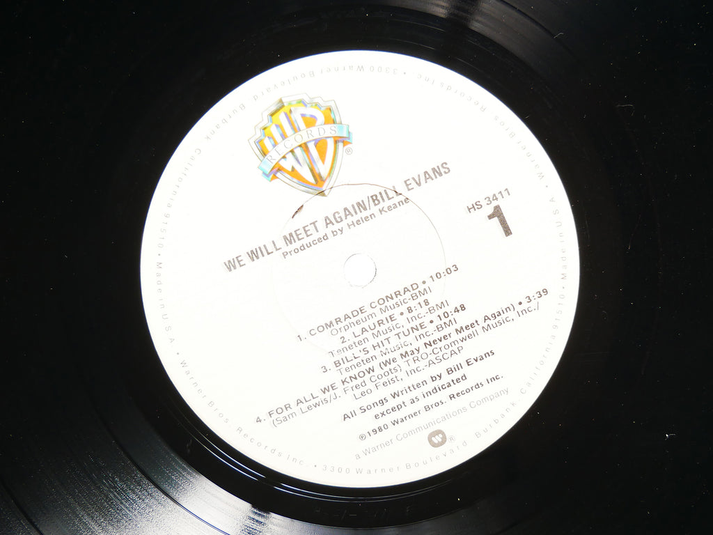 BILL EVANS We Will Meet Again LP WARNER BROS RECORDS HS 3411 US 1980 Tom Harrell