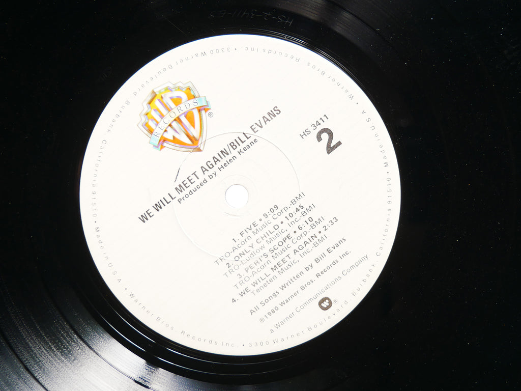BILL EVANS We Will Meet Again LP WARNER BROS RECORDS HS 3411 US 1980 Tom Harrell