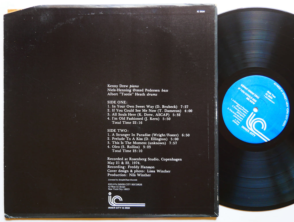KENNY DREW TRIO If You Could See Me Now INNER CITY IC 2034 US 1976 Albert Heath