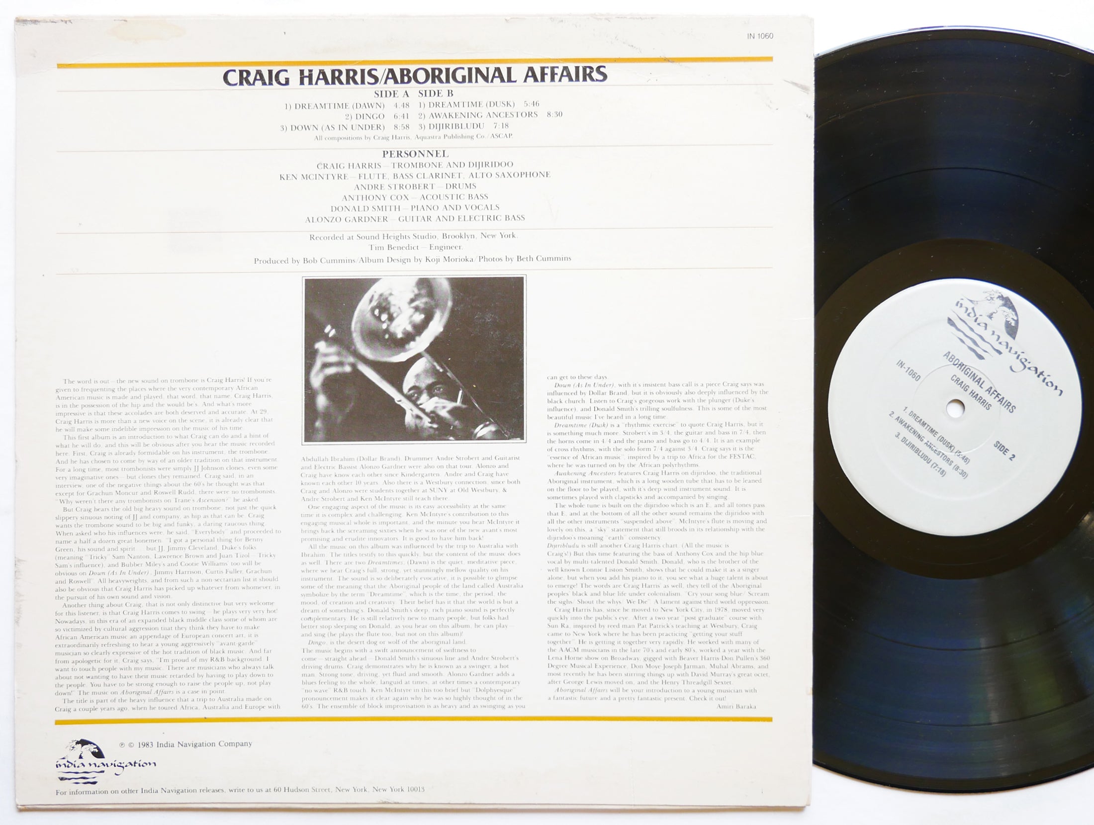CRAIG HARRIS Aboriginal Affairs LP INDIA NAVIGATION IN 1060 US 1983 Donald Smith