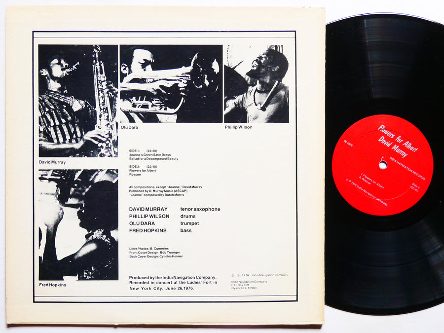 DAVID MURRAY Flowers For Albert LP INDIA NAVIGATION IN 1026 US 1976 Olu Dara