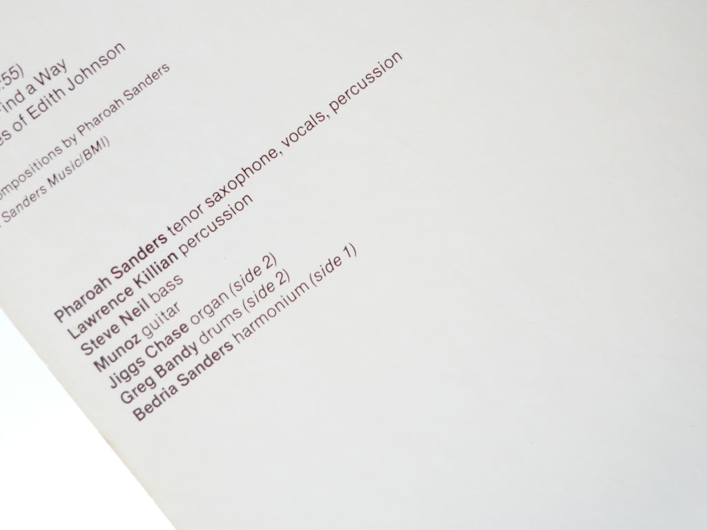 PHAROAH SANDERS Pharoah INDIA NAVIGATION IN 1027 US 1977 Spiritual Jazz