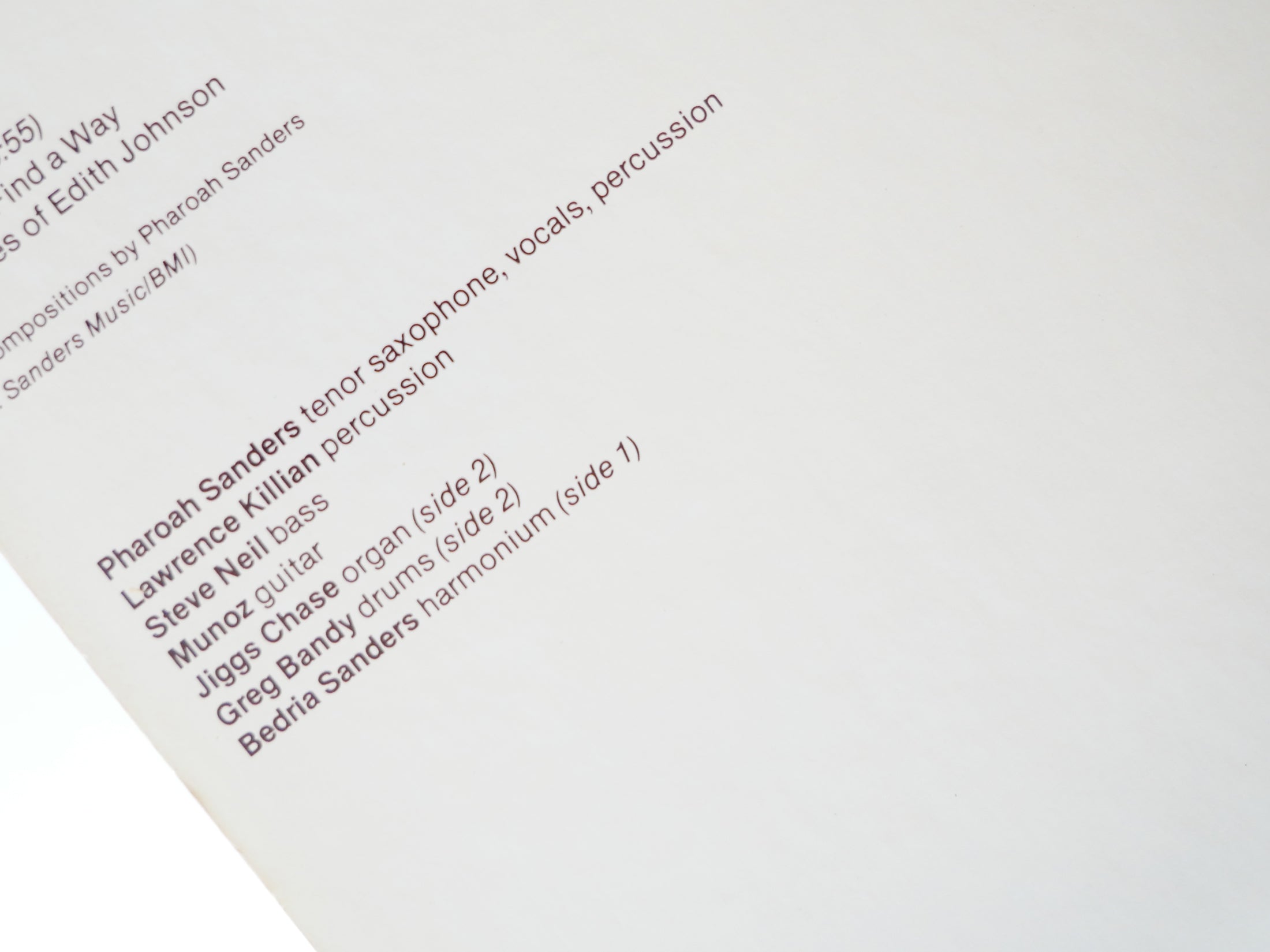 PHAROAH SANDERS Pharoah INDIA NAVIGATION IN 1027 US 1977 Spiritual Jazz