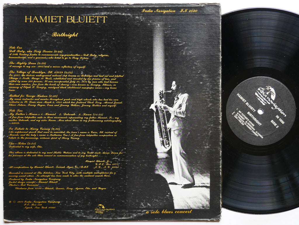 HAMIET BLUIETT Birthright LP INDIA NAVIGATION IN 1030 US 1977 Spiritual Jazz
