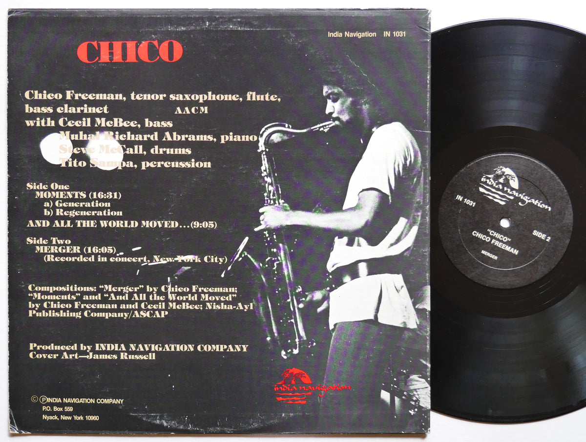 CHICO FREEMAN Chico LP INDIA NAVIGATION IN 1031 US 1977 JAZZ Cecil McBee VG+