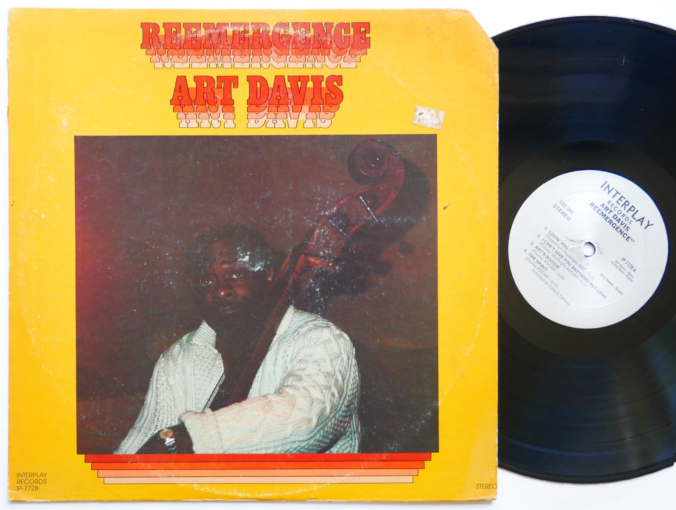 ART DAVIS Reemergence LP INTERPLAY RECORDS IP-7728 US '80 Greg Bandy Hilton Ruiz