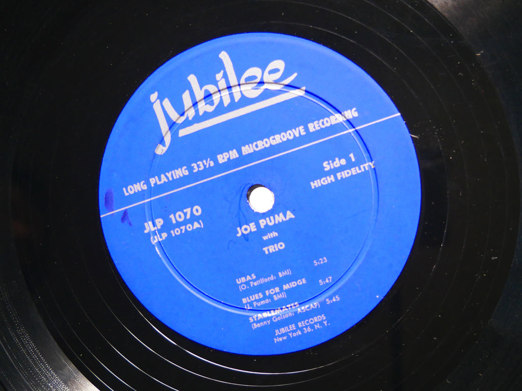 JOE PUMA Jazz LP JUBILEE JLP-1070 US 1958 DG MONO Bill Evans Oscar Pettiford