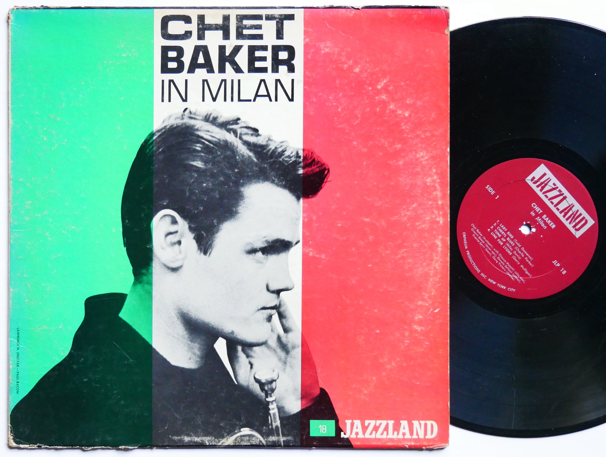 CHET BAKER In Milan LP JAZZLAND JLP 18 US 1968 MONO JAZZ