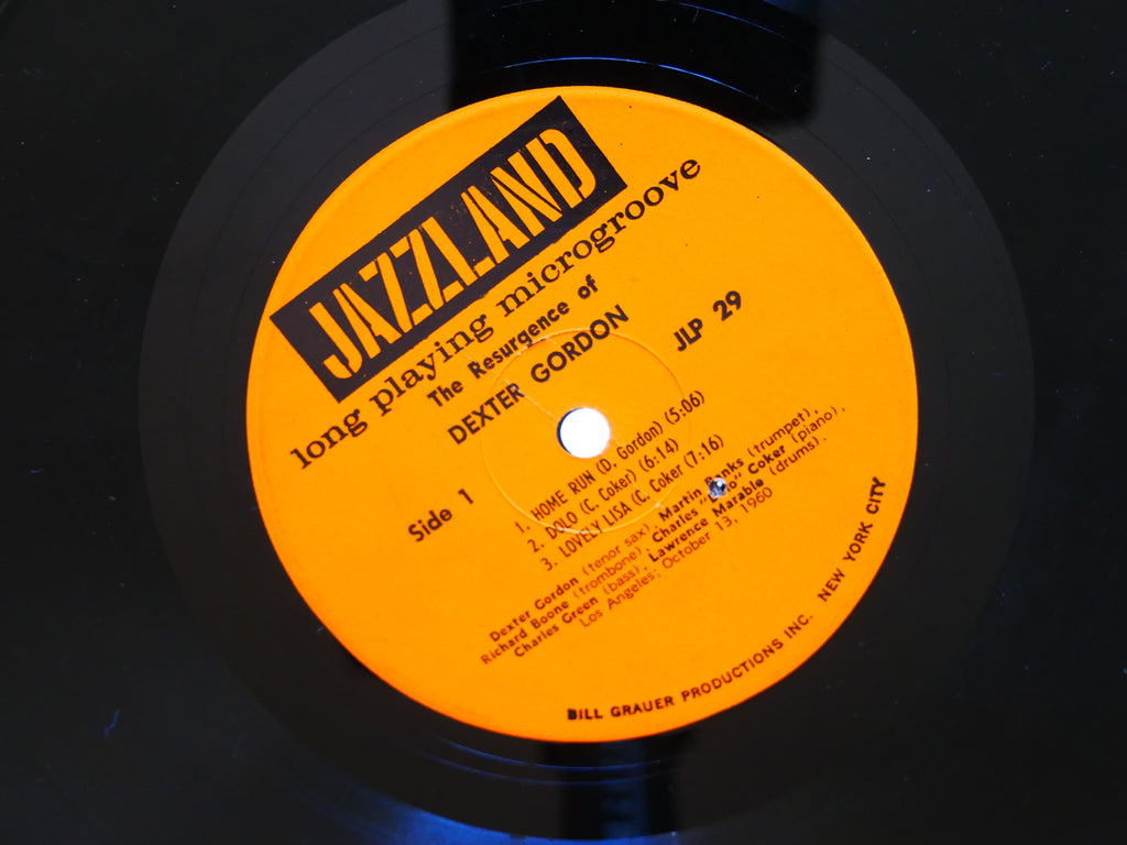 DEXTER GORDON The Resurgence Of LP JAZZLAND JLP 29 US 1961 MONO Martin Banks