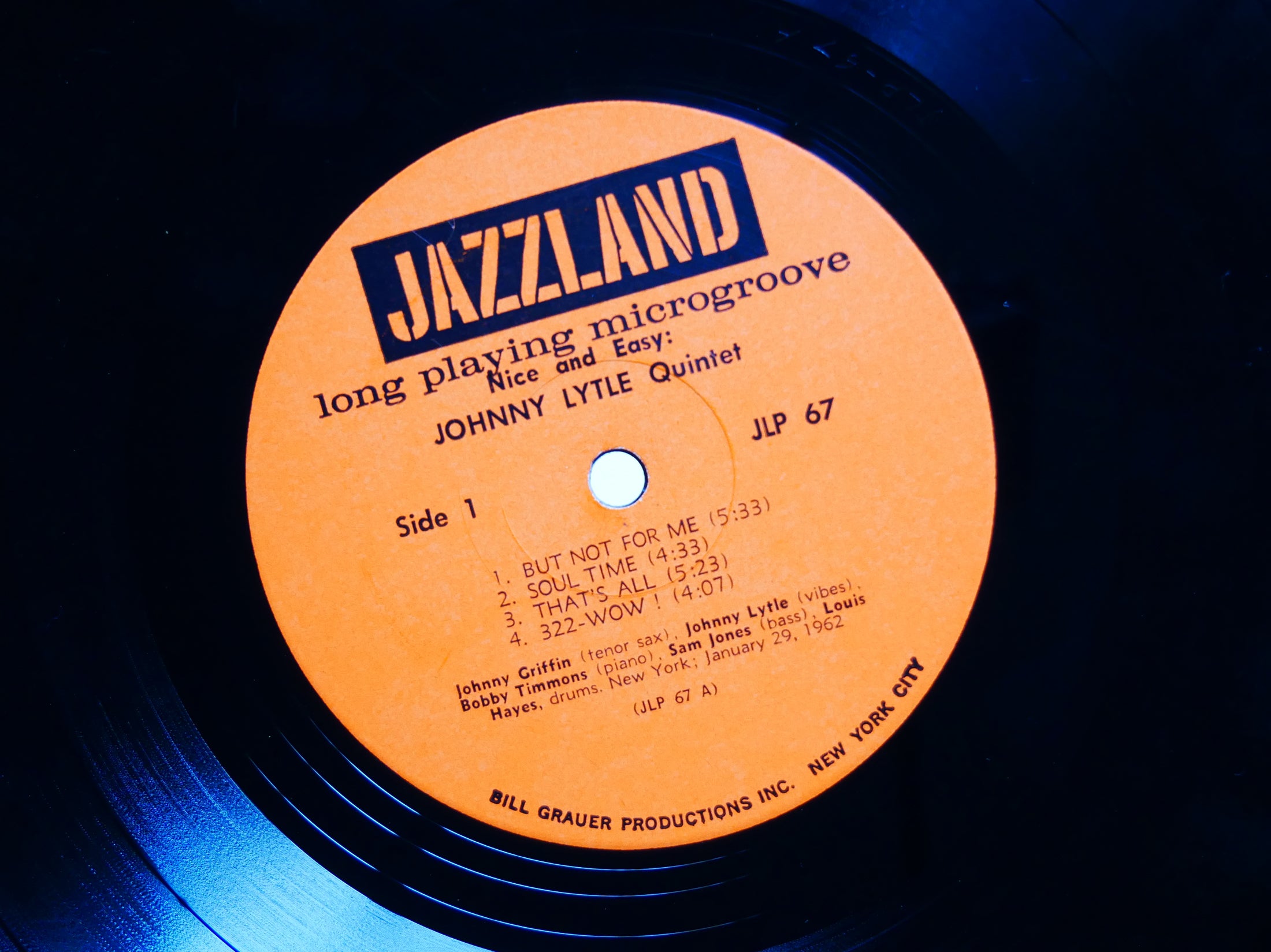 JOHNNY LYTLE Nice And Easy LP JAZZLAND JLP-67 MONO Johnny Griffin Bobby Timmons