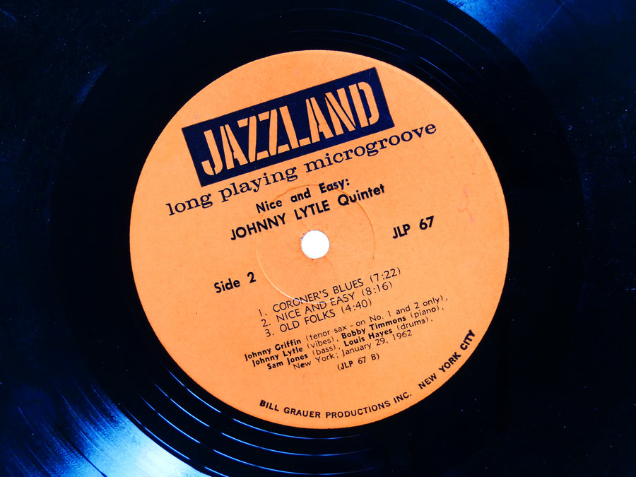 JOHNNY LYTLE Nice And Easy LP JAZZLAND JLP-67 MONO Johnny Griffin Bobby Timmons
