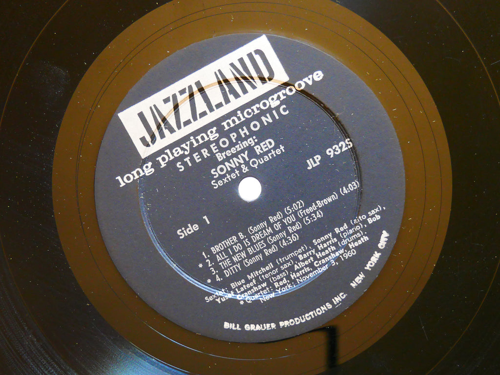 SONNY RED Breezing LP JAZZLAND JLP 932S US 1960 DG ST Yusef Lateef Blue Mitchell