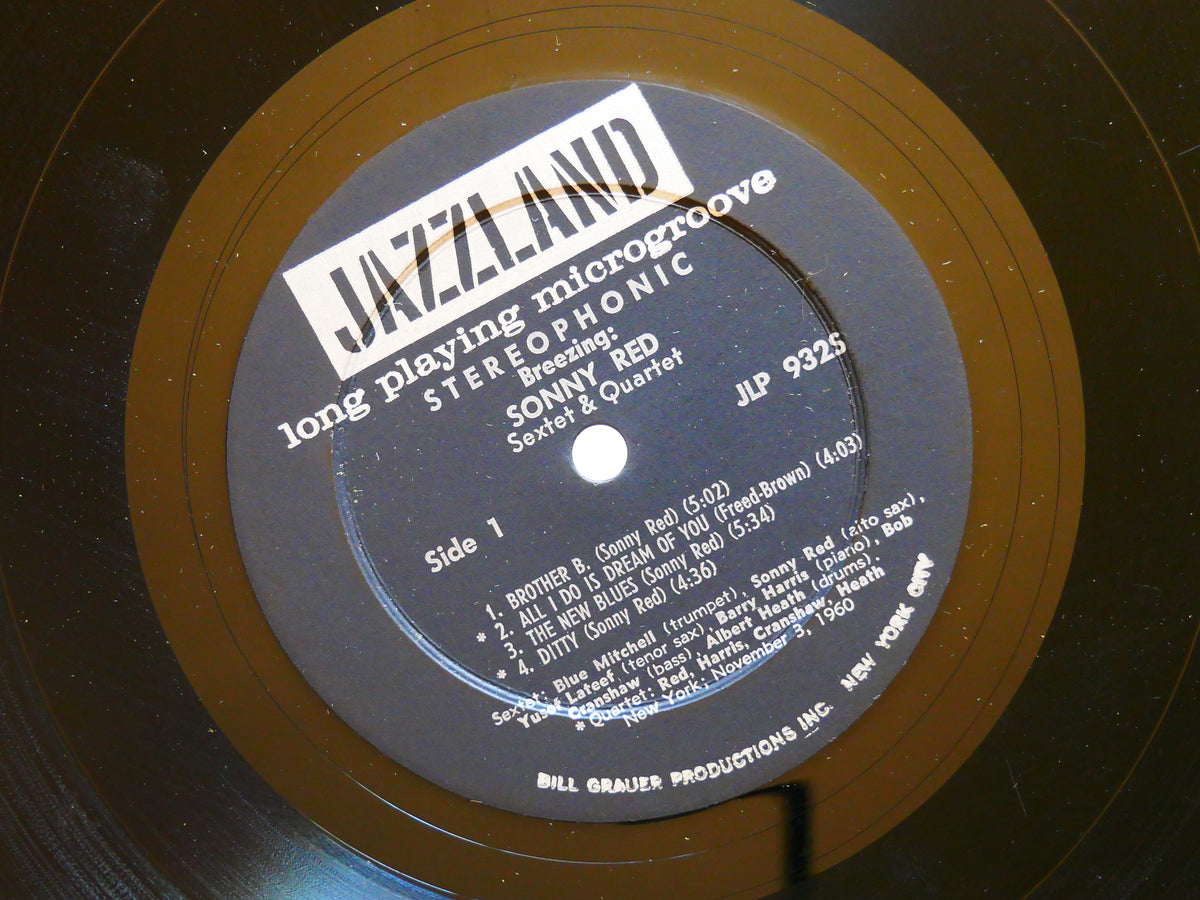 SONNY RED Breezing LP JAZZLAND JLP 932S US 1960 DG ST Yusef Lateef Blue Mitchell