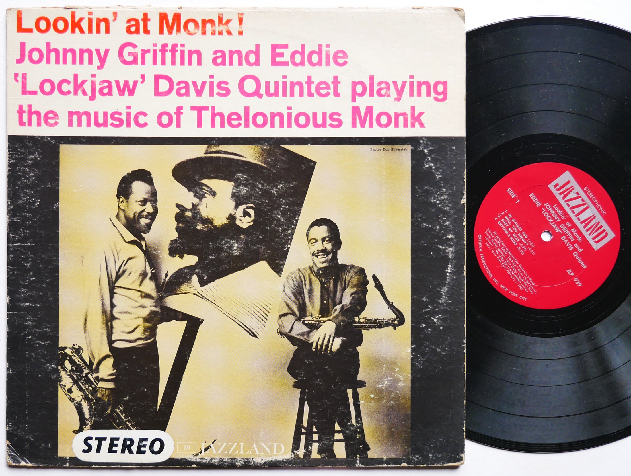 JOHNNY GRIFFIN EDDIE LOCKJAW DAVIS Quintet Lookin' At Monk LP JAZZLAND JLP 939