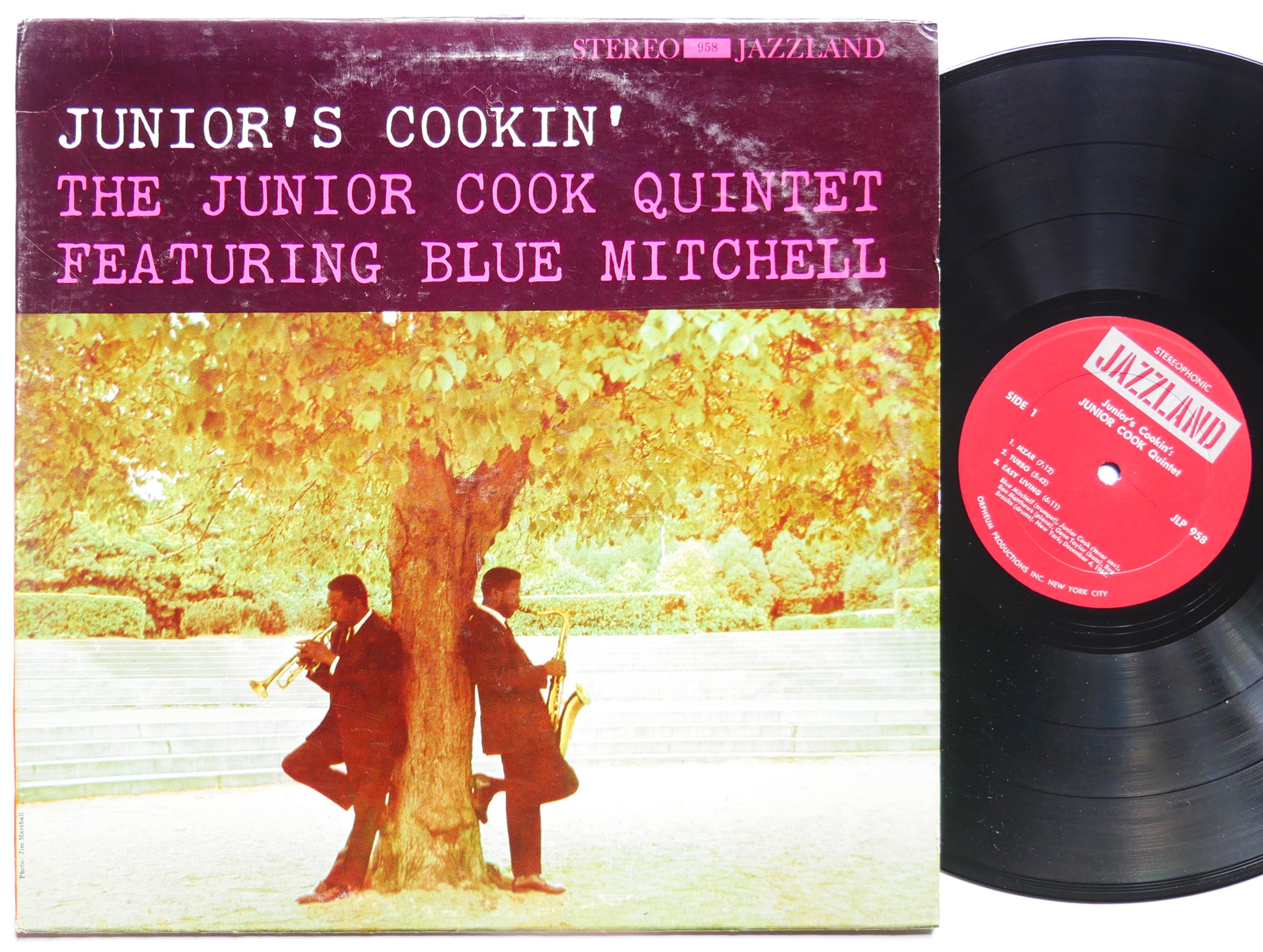 JUNIOR COOK BLUE MITCHELL Junior's Cookin' LP JAZZLAND JLP958 US 1966 Roy Brooks