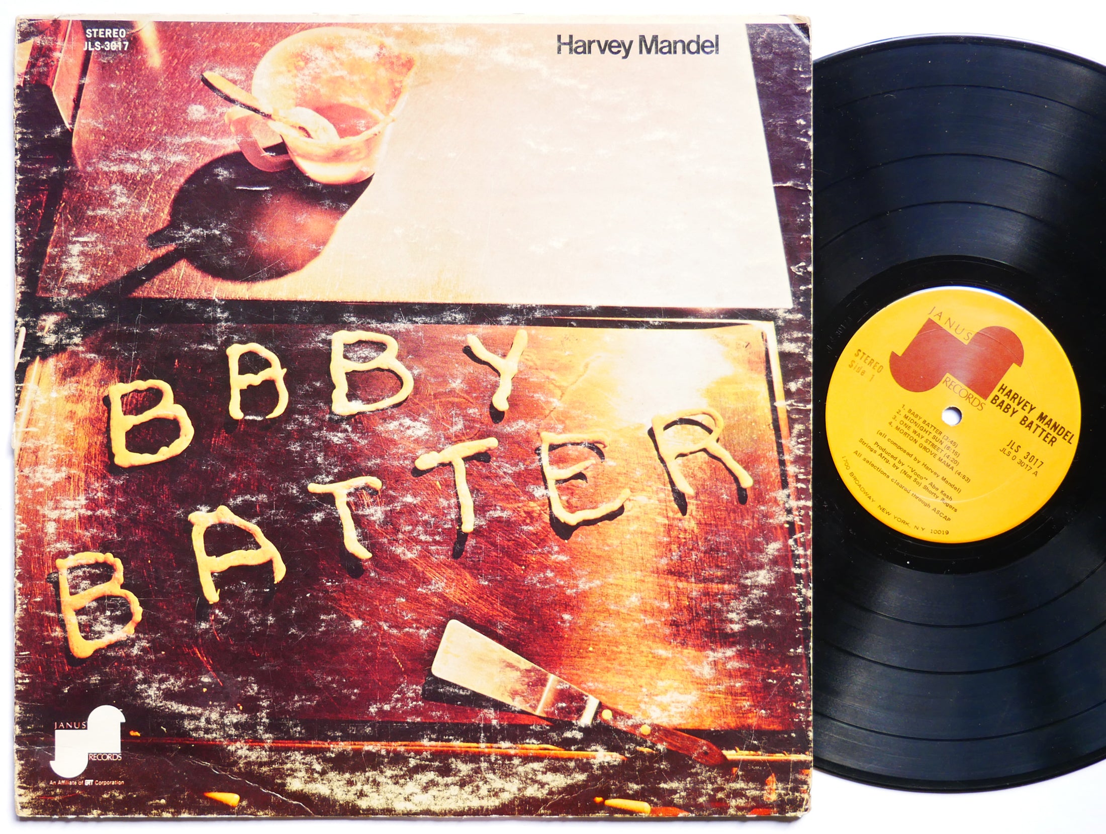 HARVEY MANDEL Baby Batter LP JANUS RECORDS JLS 3017 US 1971 Funk Soul Blues