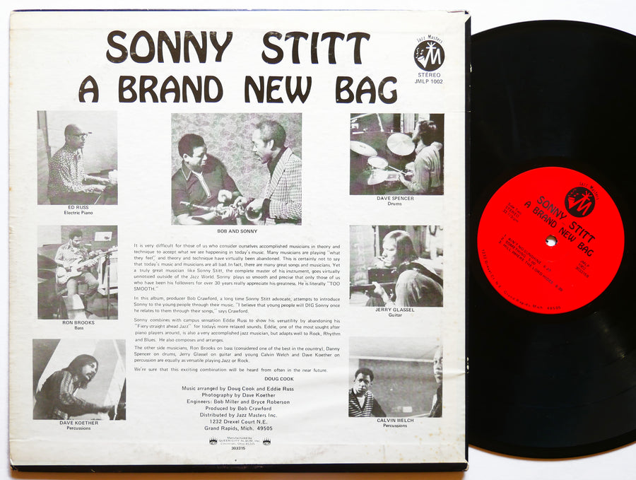 SONNY STITT A Brand New Bag LP JAZZ MASTERS JMLP 1002 JAZZ FUNK Eddie Russ