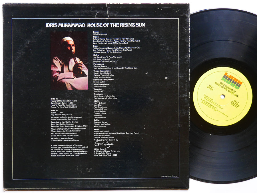 IDRIS MUHAMMAD House Of The Rising Sun LP KUDU KU-27 US 1976 Roland Hanna