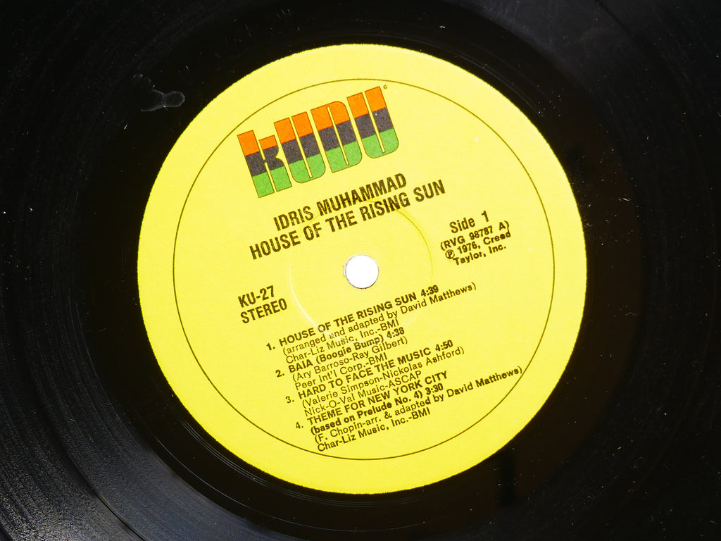 IDRIS MUHAMMAD House Of The Rising Sun LP KUDU KU-27 US 1976 Roland Hanna