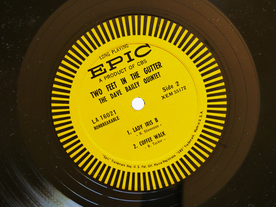 DAVE BAILEY Quintet 2 Feet In The Gutter LP EPIC LA 16021 US 1962 DG MONO