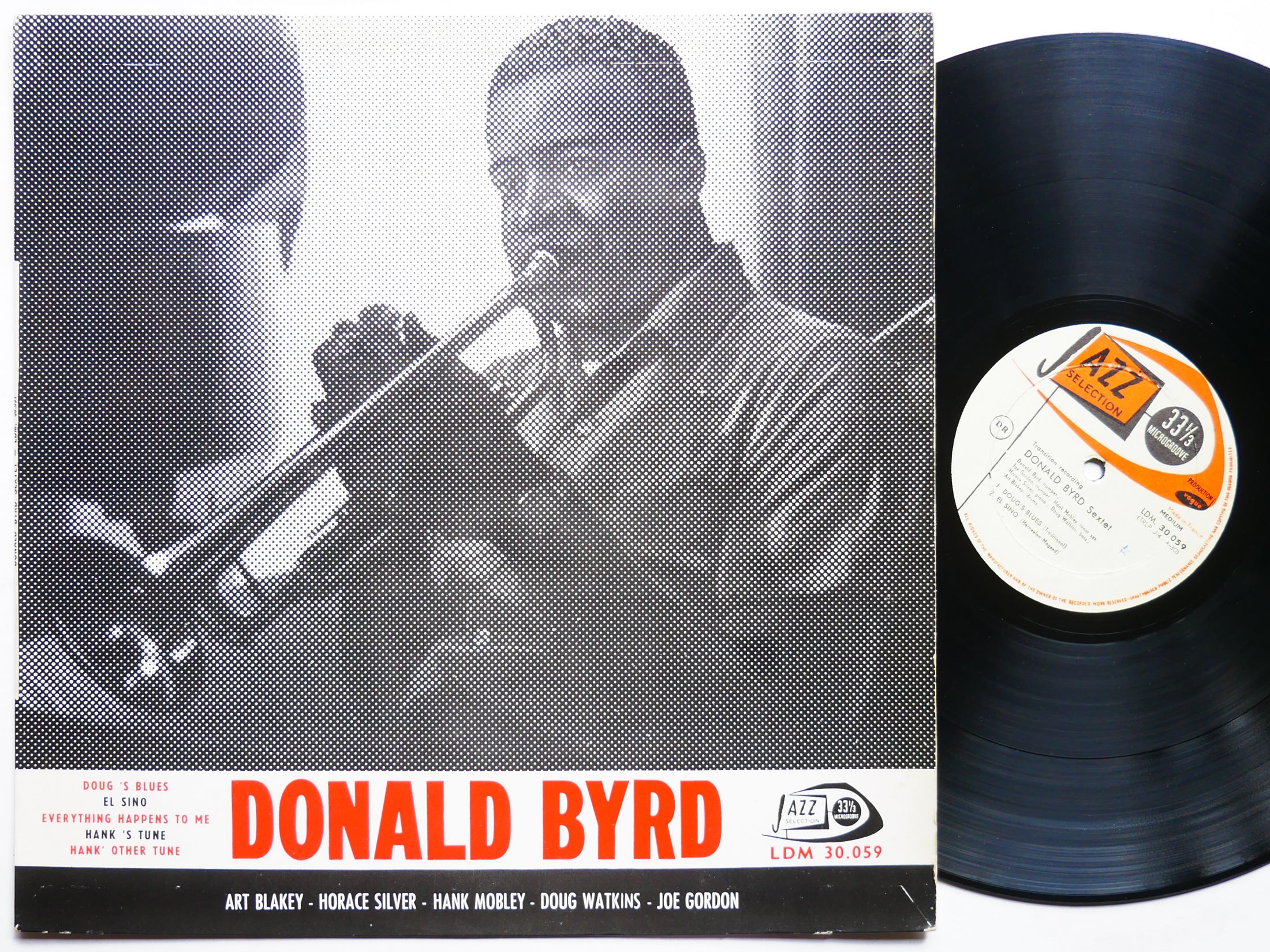 DONALD BYRD Sextet LP JAZZ SELECTION LDM 30.059 FR 1957 MONO FLAT Hank Mobley