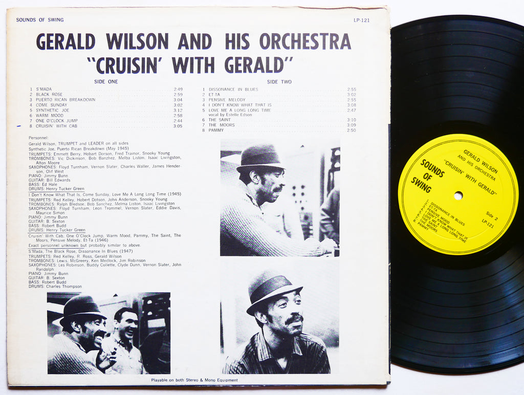 GERALD WILSON Cruisin' With Gerald LP SOUNDS OF SWING LP-121 US 1957 JAZZ