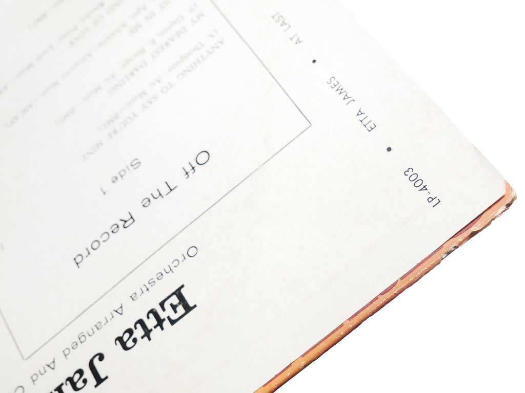 ETTA JAMES At Last! LP ARGO LP 4003 US 1960 MONO Funk Soul Blues