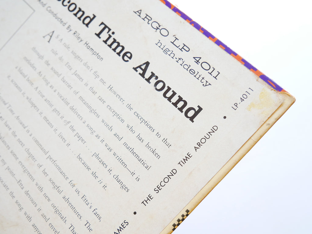 ETTA JAMES The Second Time Around LP ARGO LP-4011 US 1961 MONO Soul Blues