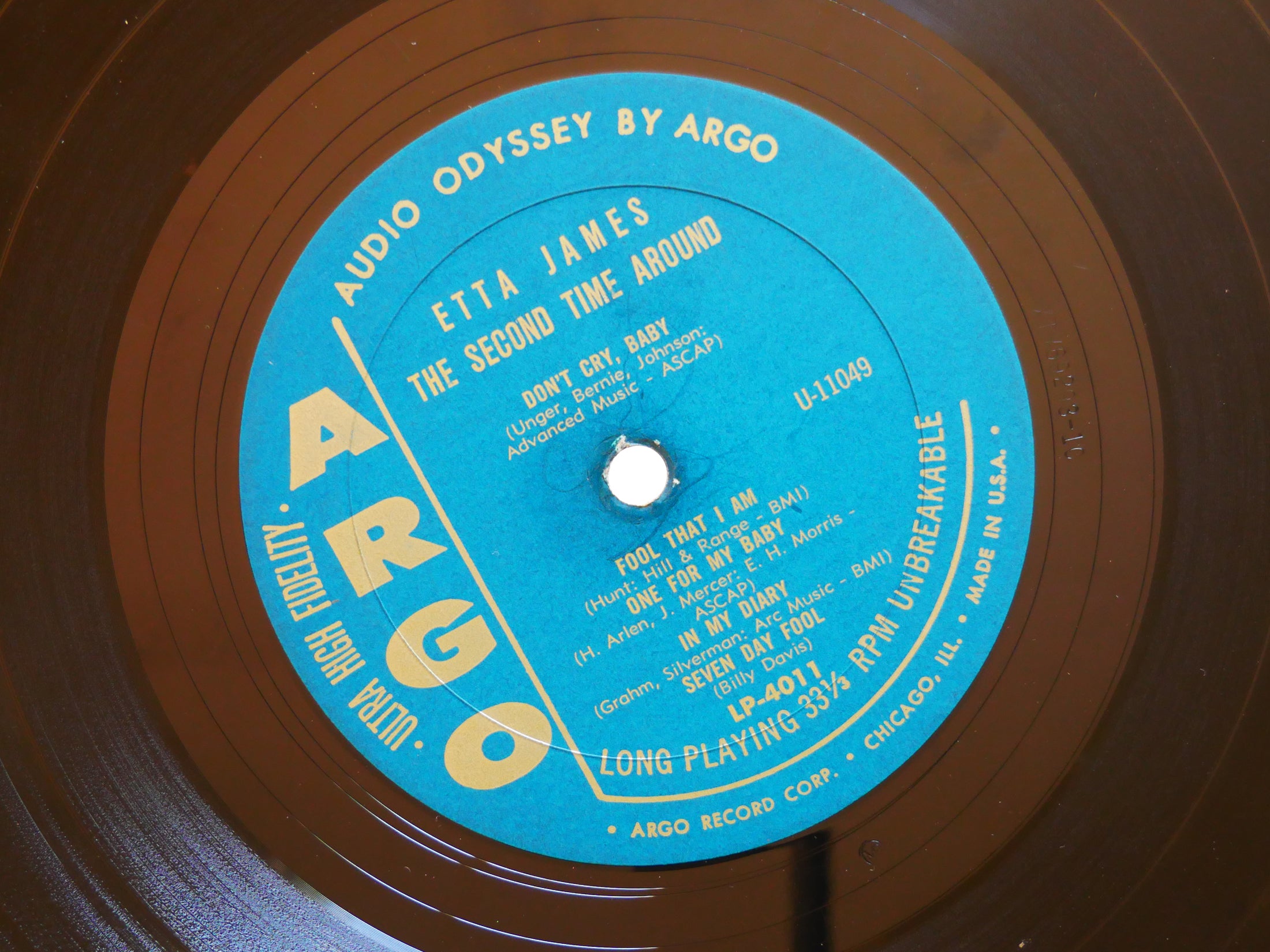 ETTA JAMES The Second Time Around LP ARGO LP-4011 US 1961 MONO Soul Blues