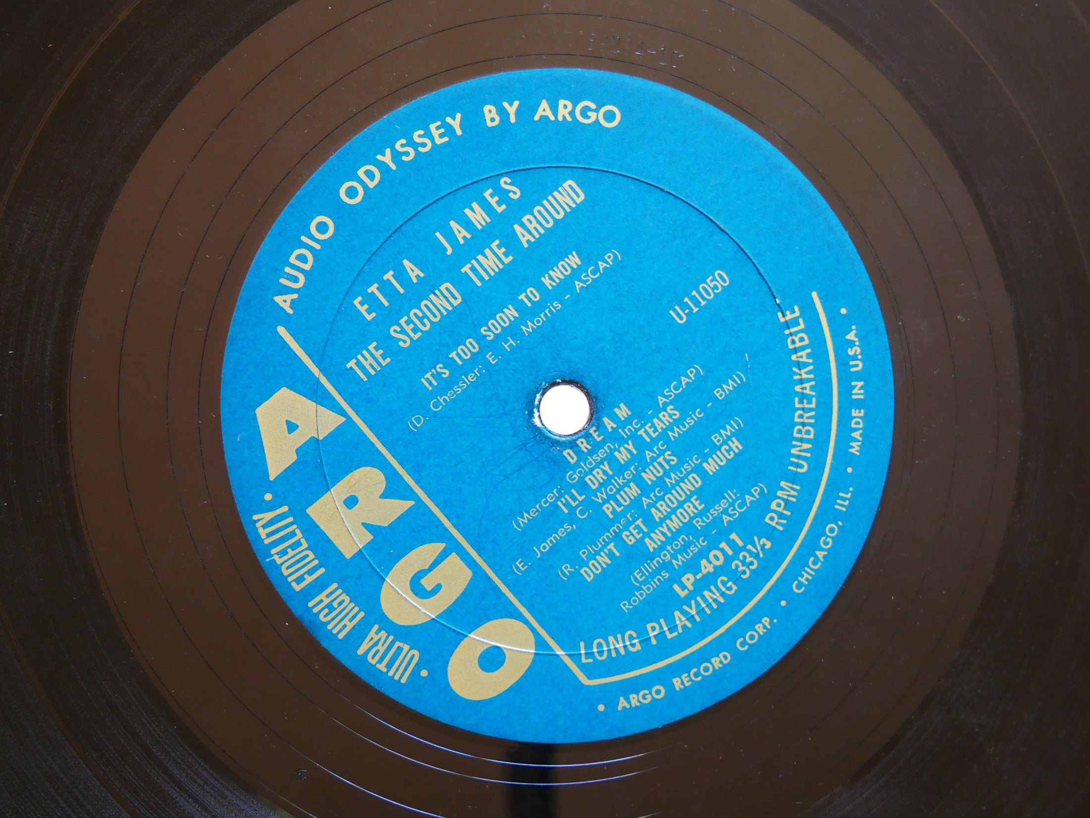 ETTA JAMES The Second Time Around LP ARGO LP-4011 US 1961 MONO Soul Blues
