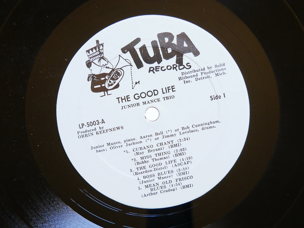 JUNIOR MANCE The Good Life LP TUBA RECORDS MONO LP 5003 US 1967 Jazz Funk VG+