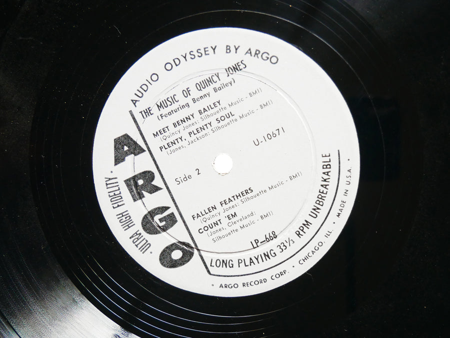 BENNY BAILEY JOE HARRIS The Music Of Quincy Jones LP ARGO LP-668 US 1961 DG MONO