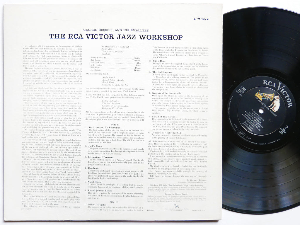 GEORGE RUSSELL BILL EVANS The Jazz Workshop LP RCA VICTOR LPM-1372 US 1957 MONO