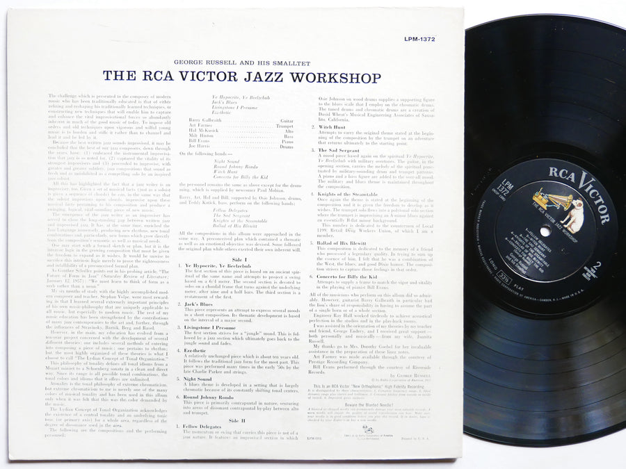 GEORGE RUSSELL BILL EVANS The Jazz Workshop LP RCA VICTOR LPM-1372 US 1957 MONO