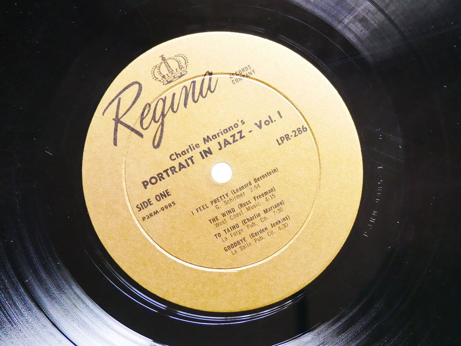 CHARLIE MARIANO A Jazz Portrait Of.. LP REGINA COMPANY LPR-286 US 1963 DG MONO