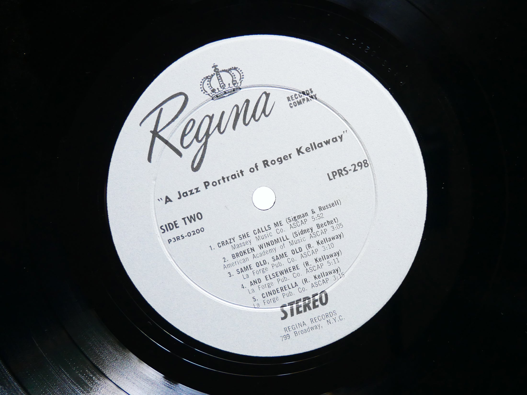 ROGER KELLAWAY JIM HALL A Jazz Portrait Of LP REGINA RECORDS LPRS-298 US 1963 DG