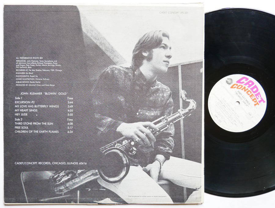 JOHN KLEMMER Blowin' Gold LP CADET CONCEPT LPS 321 US 1969 Phil Upchurch