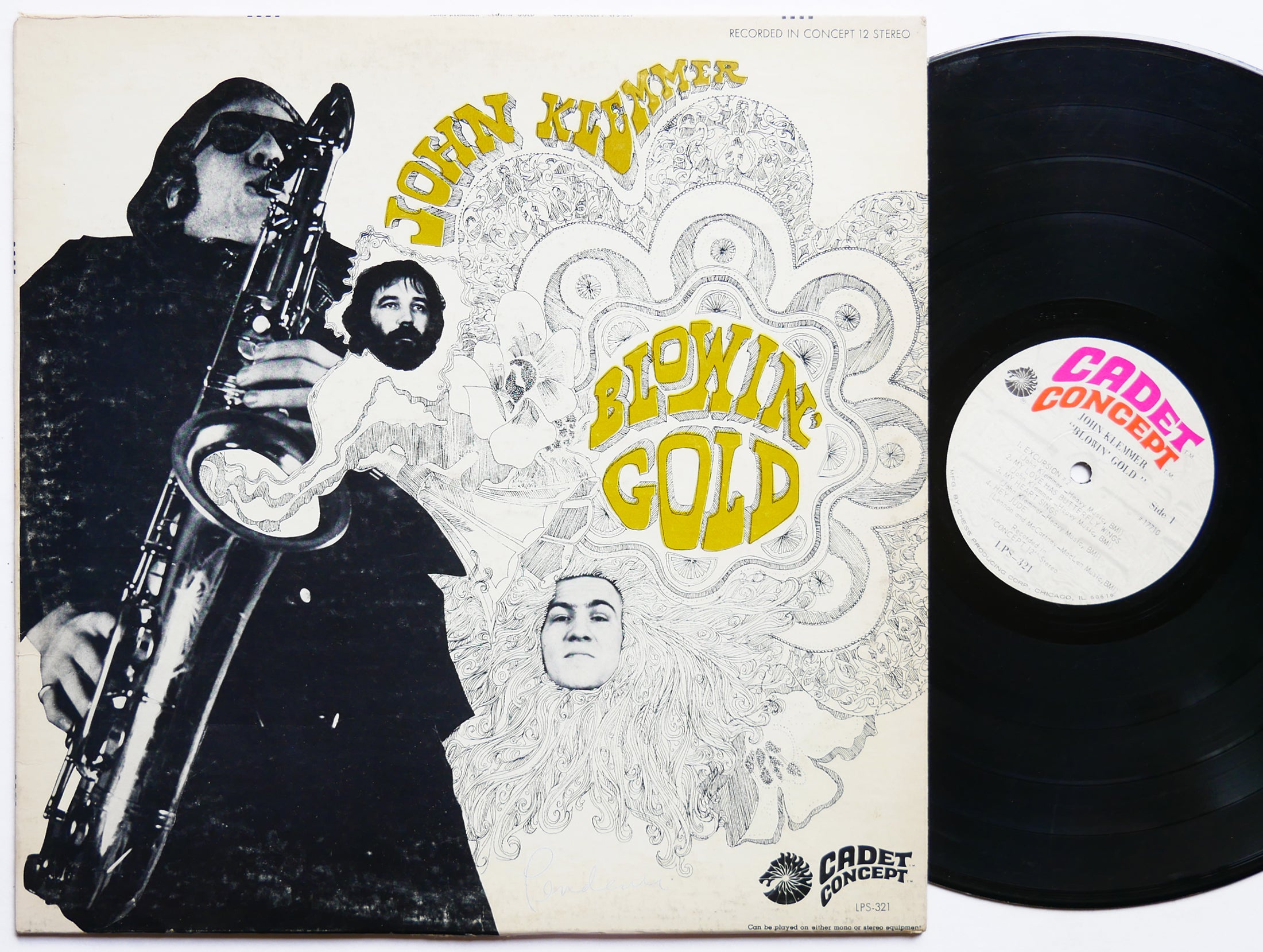 JOHN KLEMMER Blowin' Gold LP CADET CONCEPT LPS 321 US 1969 Phil Upchurch