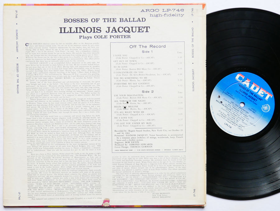 ILLINOIS JACQUET Bosses Of The Ballad LP CADET ARGO LPS-746 Jazz DG ST