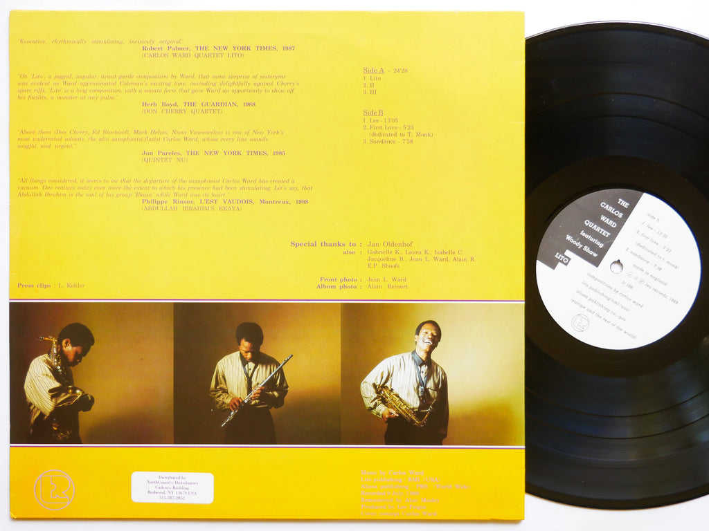 CARLOS WARD Quartet WOODY SHAW Lito Live LP LEO RECORDS LR 166 Orig UK 1989 NM