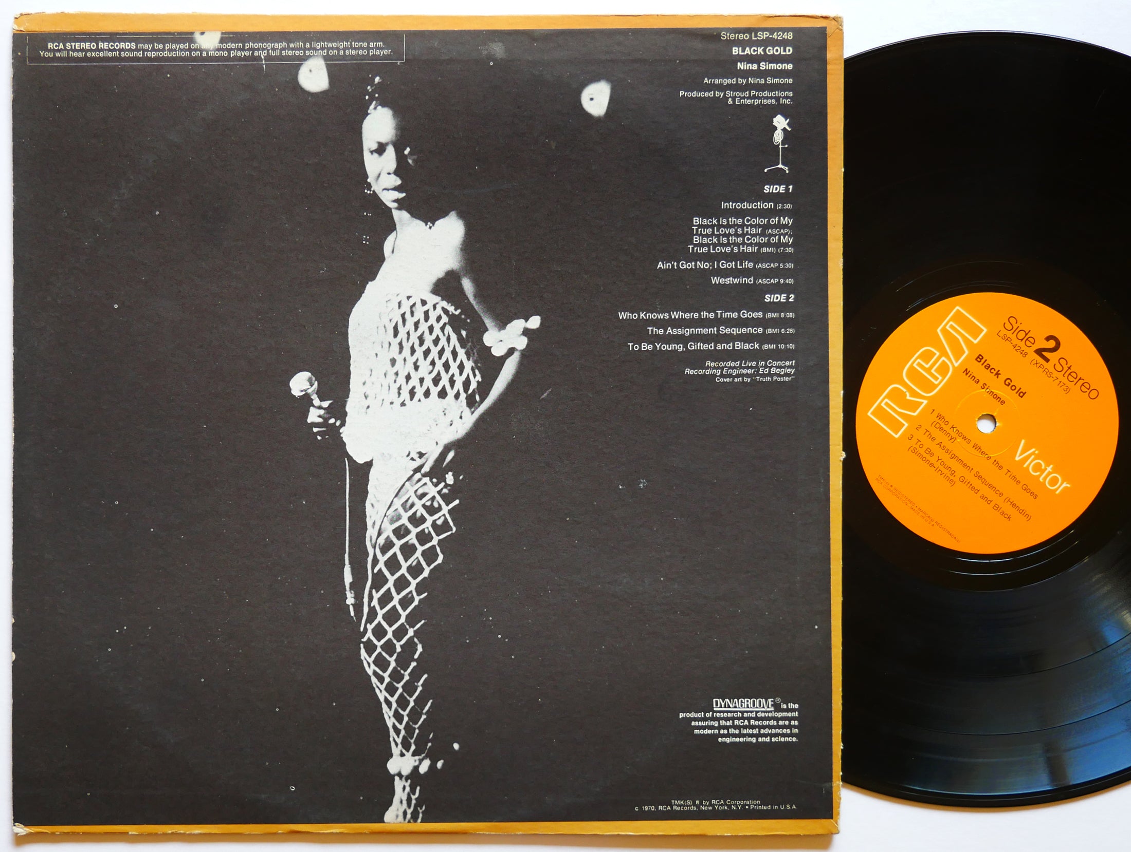 NINA SIMONE Black Gold LP RCA VICTOR LSP-4248 US 1970 JAZZ Weldon Irvine