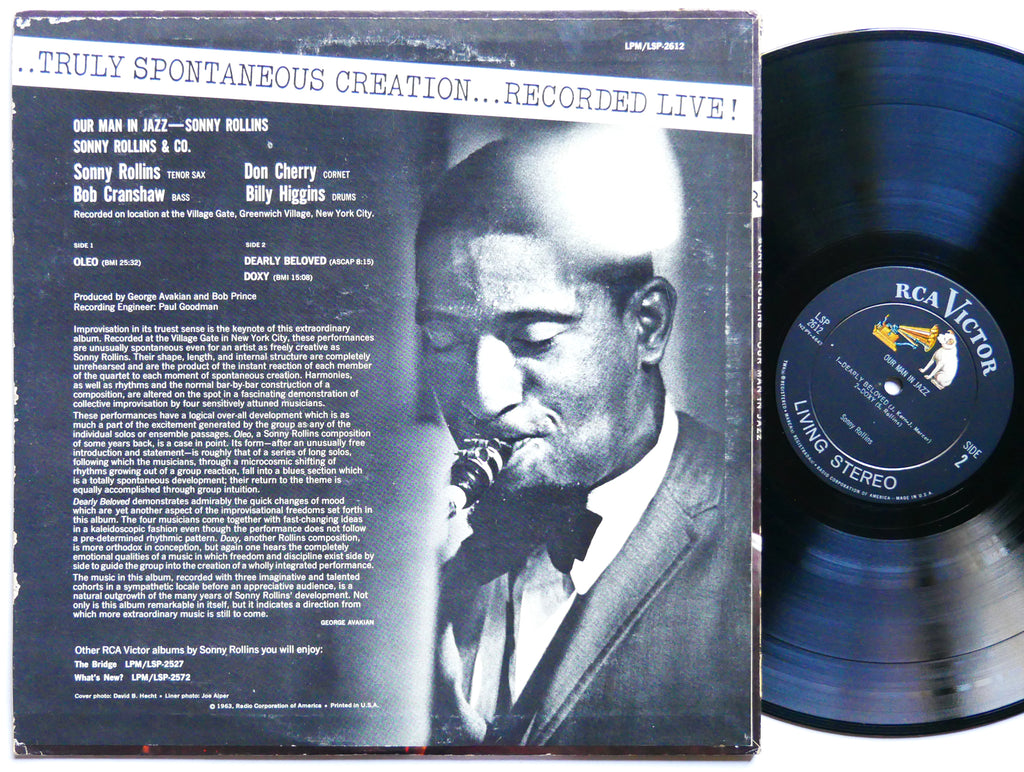 SONNY ROLLINS Our Man In Jazz LP RCA VICTOR LSP-2612 US 1963 DG Don Cherry VG+