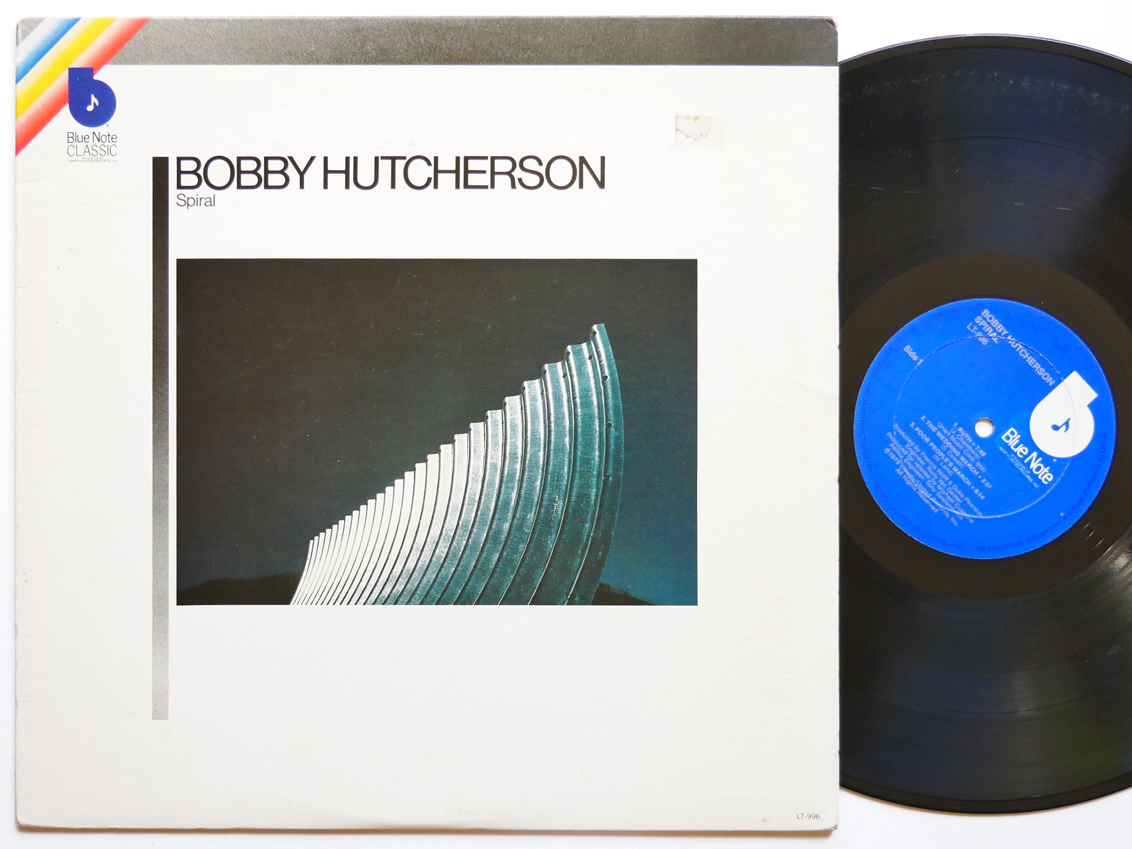 BOBBY HUTCHERSON Spiral LP BLUE NOTE LT-996 US 1979 Stanley Cowell Harold Land