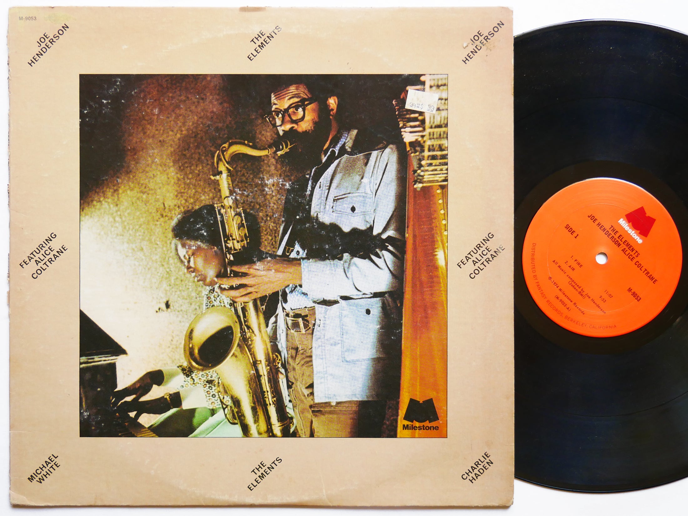 JOE HENDERSON ALICE COLTRANE The Elements LP MILESTONE M-9053 Orig US 1974 JAZZ