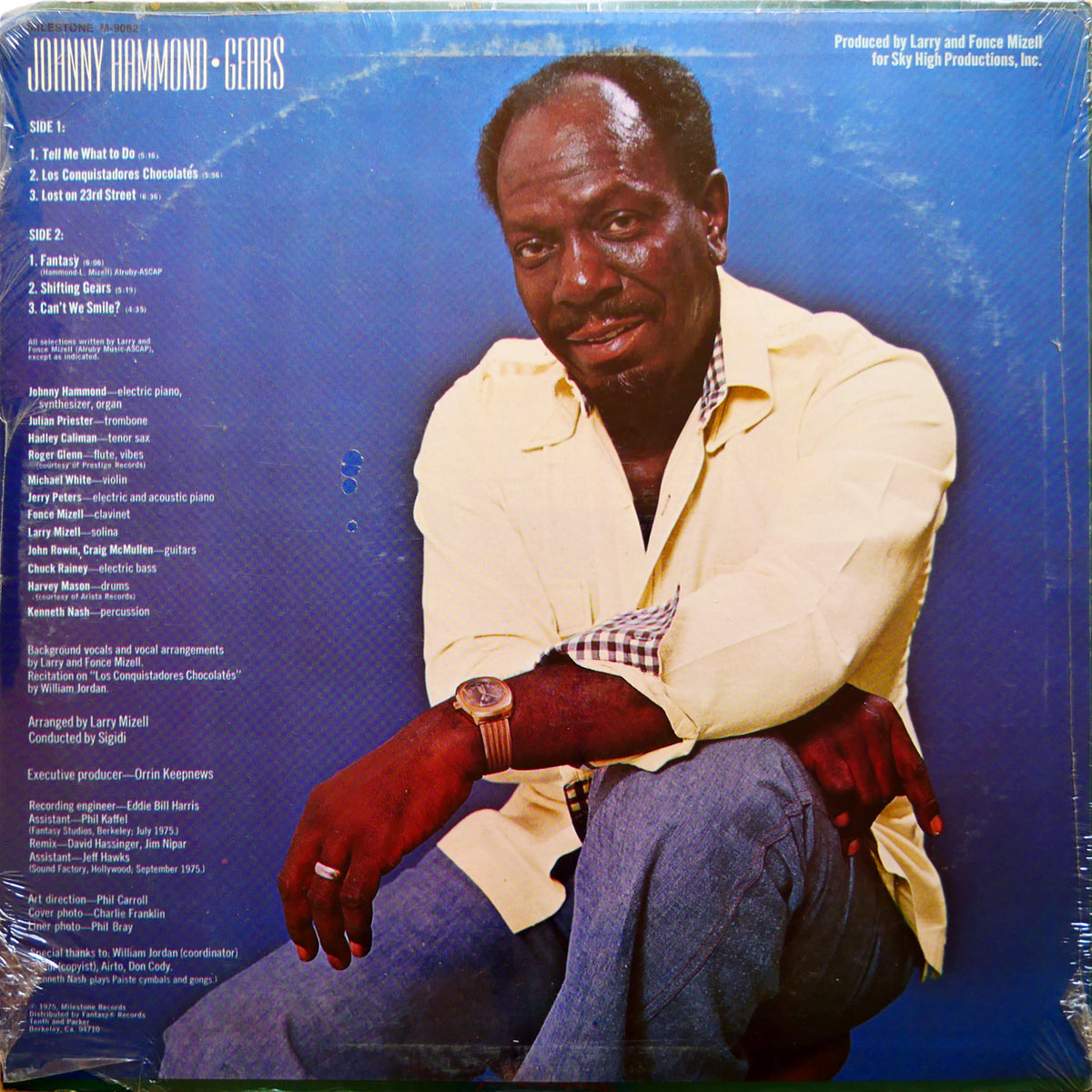 JOHNNY HAMMOND Gears LP MILESTONE M-9062 Orig US 1975 SEALED Mizell Bros