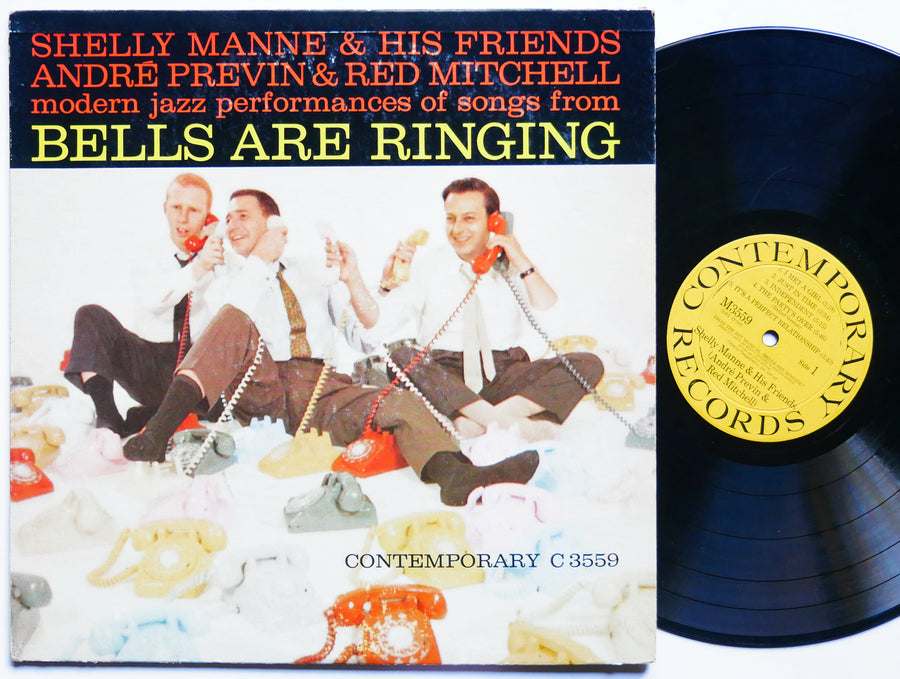 SHELLY MANNE ANDRE PREVIN RED MITCHELL Bells Are Ringing LP CONTEMPORARY M 3559